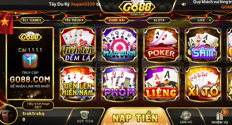 Go88 - Cổng Game Bài Đổi Thưởng Uy Tín Đẳng Cấp Đại Gia Cho Bạn