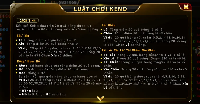 Keno Tại Go88 Sảnh Cược Trực Tuyến Hấp Dẫn Với Cơ Hội Trúng Giải Tiền Tỷ