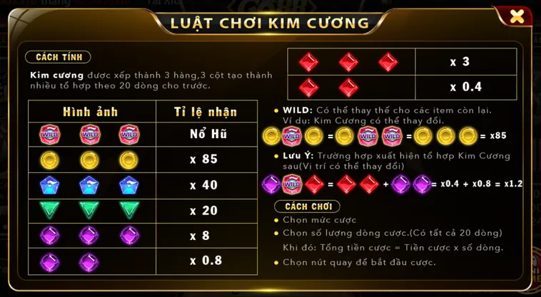 Khám Phá Thế Giới Minigame Kim Cương Tại Go88 Với Những Vòng Quay May Mắn Đỉnh Cao