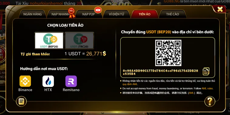 Nạp Tiền Go88 Với Phương Thức Siêu Tốc Cùng Hàng Loạt Ưu Đãi Khủng