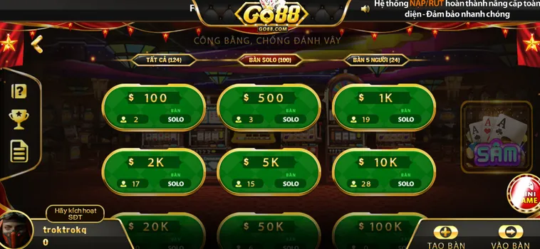 Sâm Lốc Tại Go88 Cơ Hội Làm Giàu Cực Khủng Cho Mọi Game Thủ Chuyên Nghiệp
