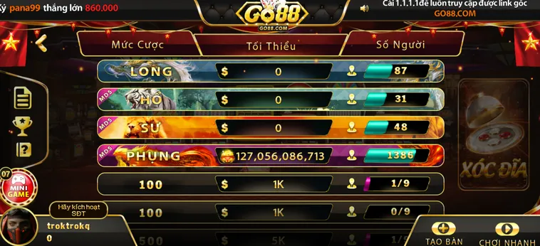 Casino Xóc Đĩa Tại Go88 Sảnh Cược Truyền Thống Đỉnh Cao Với Công Nghệ Hiện Đại