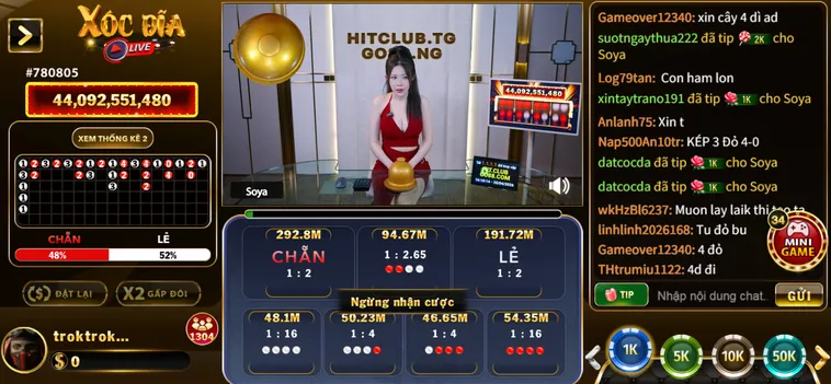 Xóc Đĩa Livestream Tại Go88 Sảnh Cược Đỉnh Cao Cùng Dealer Xinh Đẹp Hấp Dẫn